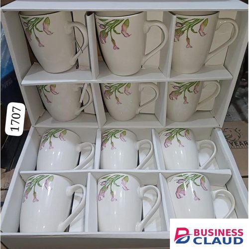Ceramic Non Stick Classy Mugs/Cups For Tea/Coffee (6pcs)