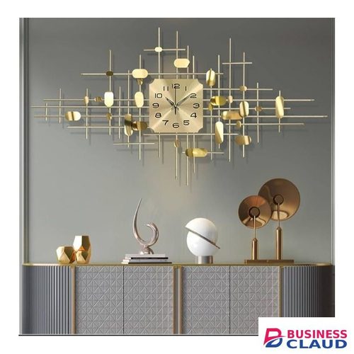 40*100 cm Iron wall acrylic clock