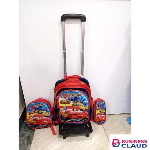 Cars-themed 3-in-1 school bag set