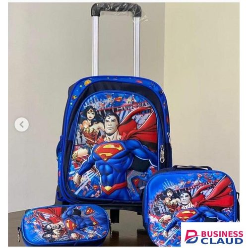 Superman-themed 3-in-1 school bag set