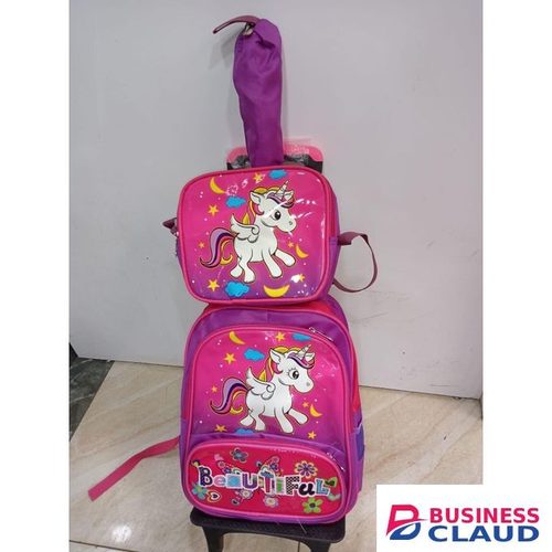 Unicorn-themed 3-in-1 school bag set