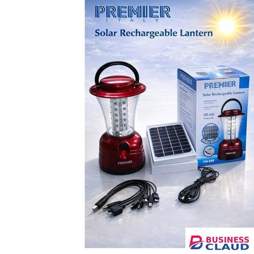 Premier Italy PM-888 Solar Rechargeable Lantern