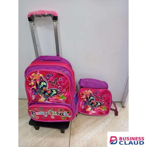 Butterfly-themed 3-in-1 school bag set