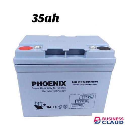 Phoenix 12V 35Ah lead-sealed maintenance-free deep cycle solar battery