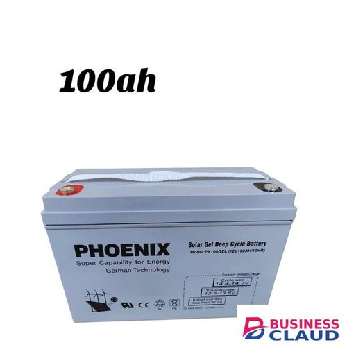 Phoenix Solar Gel Deep Cycle Battery, Model PX100ahGEL