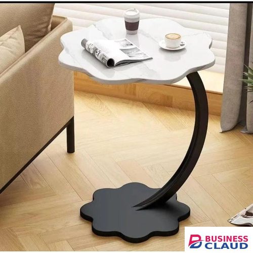 C-shaped flower accent side table-EASY TO ASSEMBLE
