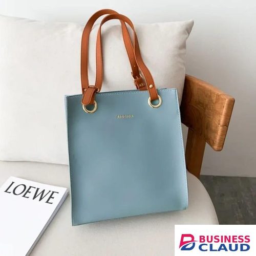Ladies blue tote bag