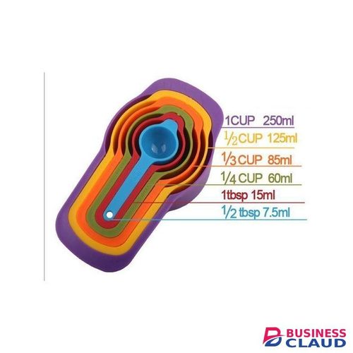Measuring Cups And Spoons Set -6pcs-Multicolor