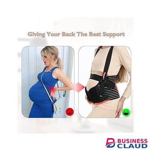 Adjustable and elastic pregnancy support belt