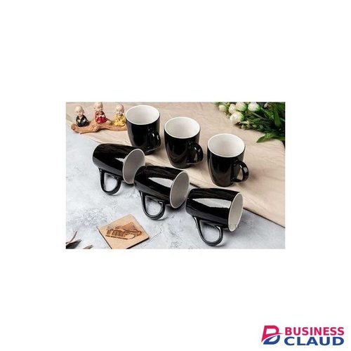 Sundabest Black Coffee Mugs- 6 set