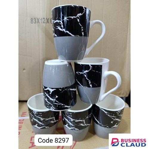 Ceramic 6 Pcs Classic Coffee/Tea Cups/Mugs