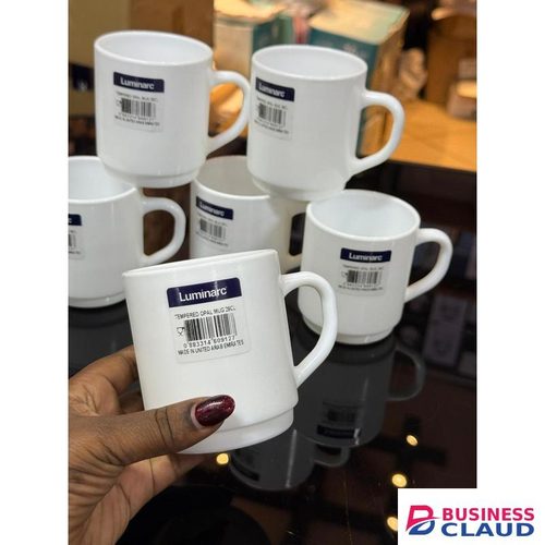 Luminarc Elegant pure white Mugs – 300ml