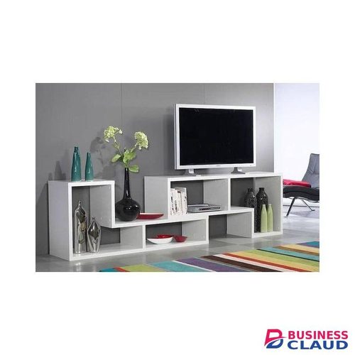 White Movable Open TV Stand/ Television Stand