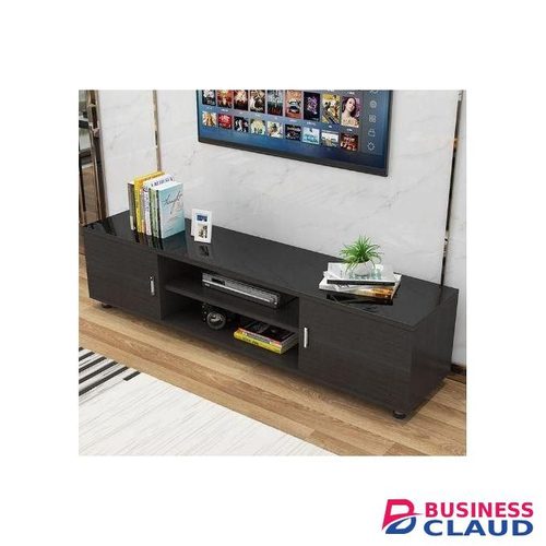 Stylish Modern Wooden TV Stand 4ft - Black