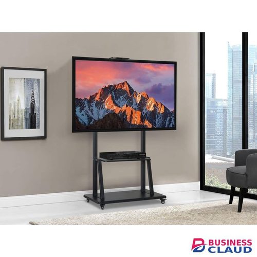 Mobile tv trolley stand with wall mount,32-75 inches