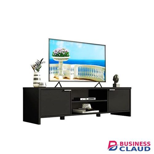 MADESA All Black Wooden TV Stand - 5FT