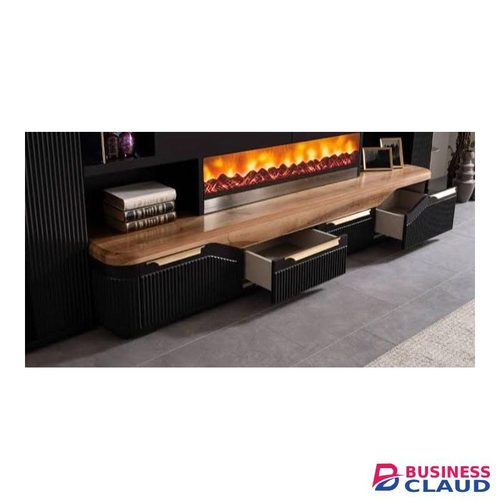 Mdf TV Stand With Pine Wood Top