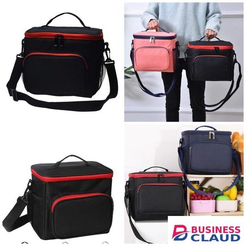 Insulated Lunch Bag Cooler Tote, Thermal Lunch Box With Shoulder Strap, Double Deck Lunch Bag For Men/Women/Kids