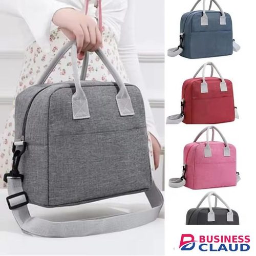 9L Large Capacity Insulated Lunch Bag with Adjustable Shoulder Strap for Kids and Adults