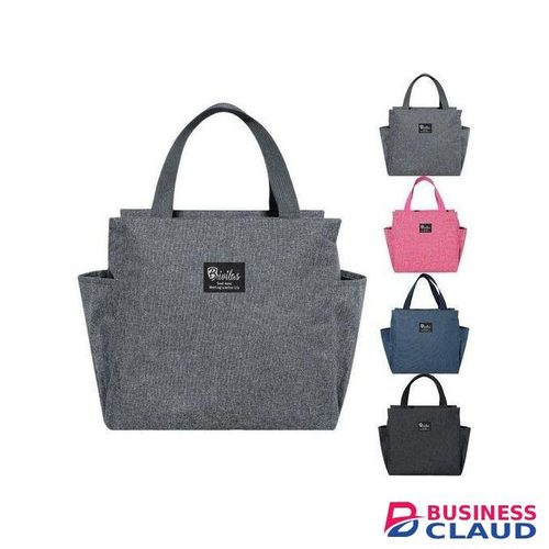 Space Fun Insulated Lunch Bag with Side Pockets and Adjustable Strap - Thermal Cooler Tote for Kids/Adults-Available in grey, blue, pink, and black