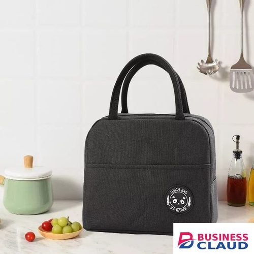Portable Insulated Lunch Bag-black