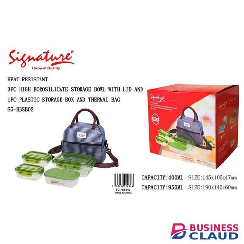 Signature 4pcs lunch box with thermal bag