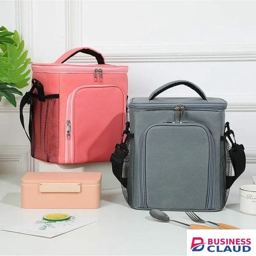 Premium 2 Compartment Insulated Lunch Bag Large Capacity Multi-Functional Crossbody Cooler Bag for Office Work Camping Picnic Keeps Food Fresh and Drinks Cool On-The-Go Durable and Stylish
