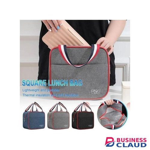 6L Insulated Square Lunch Bag with Carry Handles, Lunch Bag Lunch Box For Women Men Reusable Insulated Lunch Tote Bag, Leakproof Thermal Cooler Sack Food Handbags Case High Capacity For travel, Work, School, Picnics