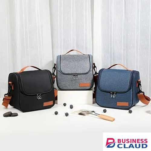 Classic & Chic Insulated Lunch Bag, FlowFly Insulated Reusable Lunch Bag Adult Large Lunch Box For Women And Men With Adjustable Shoulder Strap