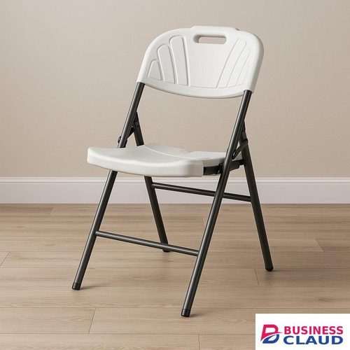 Folding Chairs, Heavy Duty Foldable Chair Portable HDPE Plastic Seat with Steel Frame for Indoor Outdoor Dinning Party Wedding School Us