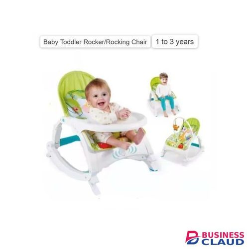 2 IN 1 Baby Rocker With Dining Table, Music And Vibration Baby Rocker Swing Chair 1-3 years