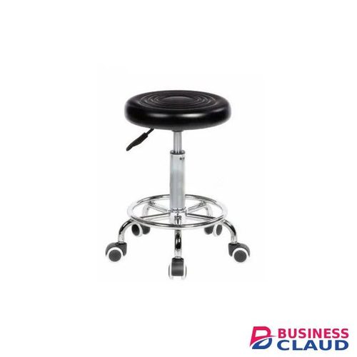 Comfortable, Black Seat, Rolling Salon Stool With chair