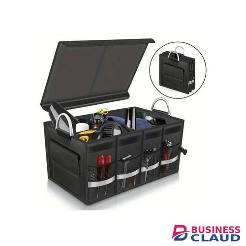 Heavy Duty Car Boot Organizer – Large Capacity Trunk Storage with Foldable Compartments, Durable Oxford Material, Anti-Slip Design for Cars, SUVs, and Vans, Multi-Purpose Storage Solution