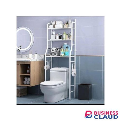 Toilet Rack Organizer Toilet Stand Tidy Organizer Bathroom Organizer 3 Layer Toilet Rack-white