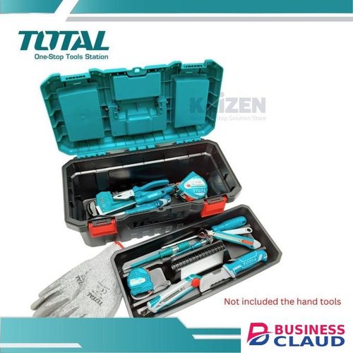 TOTAL Tool Box 14'' / 17'' / 20'' / Plastic Toolbox Best Quality Heavy Duty Tool Boxes with Organizer