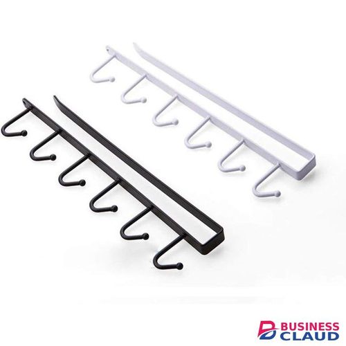 2pcs Hanger of 6 Hooks for Kitchen, Cabinet Hook Hanger Hanger, Storage Organizer Holder for Wardrobe Kitchen Bathroom Rack Hanger Home