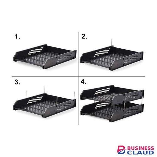 Tier Foldable Tray Desk Organizer File Tray, Office Files, Letter Tray, Magazine Holder Rack, Document Tray, for Home Study Room, Stationery