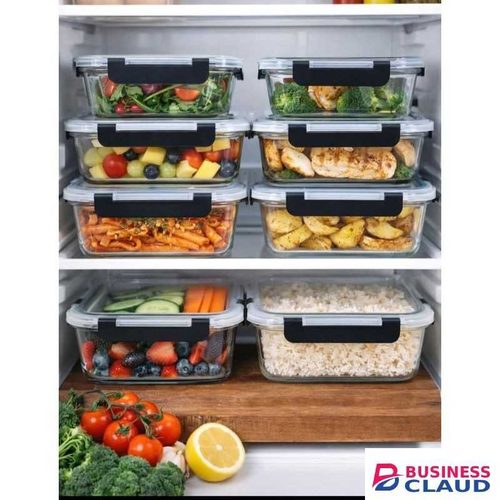 4 Pcs Microwave, Dishwasher And Oven Safe Glass Container Set -1520Ml,1040Ml,640Ml,370Ml