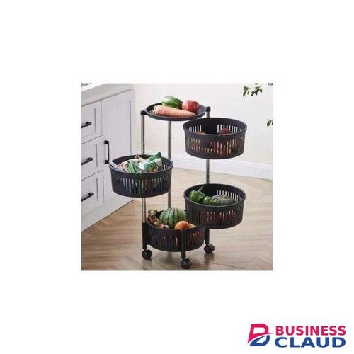 House Beauty Elegant 4-Tier Multi-Purpose Vegetable And Fruit Rack – Stylish Storage Solution For Organizing Fresh Produce And Enhancing Your Kitchen Décor