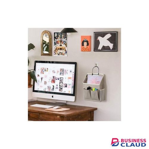 Multi-Pocket Hanging Storage Organizer – Versatile Wall-Mounted Solution for Every Room (Gray, 11.8" x 9" x 3.9")