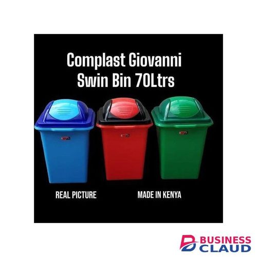 Complast 1pc 70 Litres Giovanni Dust Bin with Swing Lid large, durable, and hygienic waste management solution for homes, offices, and commercial spaces
