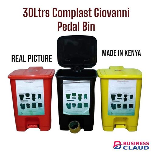 Complast 1pc Giovanni Pedal Dust Bin – 30 Litres practical and hygienic waste management disposal solution for homes, offices, and commercial spaces