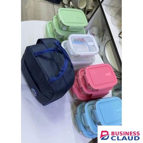 Glass Snack & Lunch Box Set – Microwave & Oven Safe