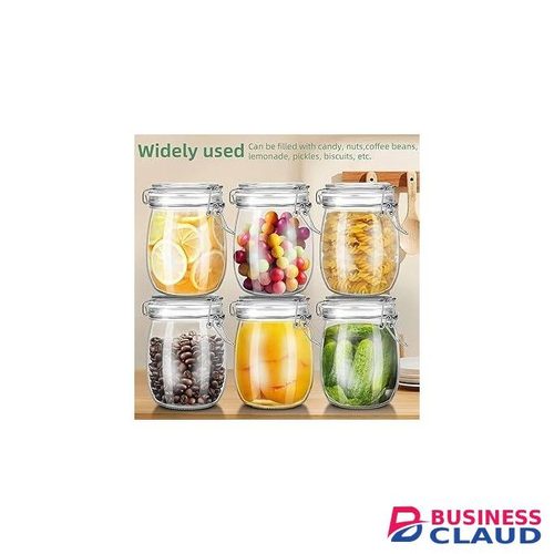 elegant classic Airtight clip lid thick glass containers Airtight clip lid thick glass containers
