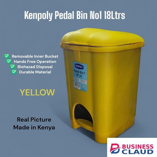 Kenpoly Pedal Dust Bin No.1 – 18Ltrs: compact and hygienic waste disposal solution designed for everyday use in homes, offices, hospitals, and institutions