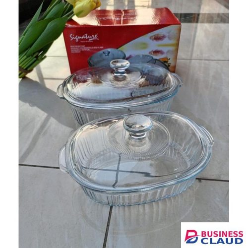 Signature High Quality Borosilicate Glass Casserole(2pcs)