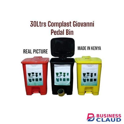 Complast 1pc 30Ltrs Strong and Durable Giovanni Pedal Dust Binreliable waste management solution designed for convenience, hygiene, and style. ideal for homes, offices, hospitals, and commercial spaces