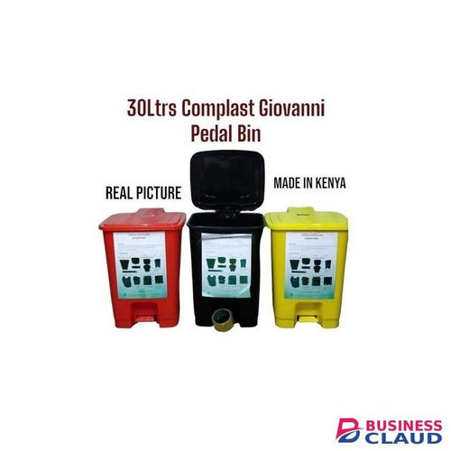 Complast 1pc 30Ltrs Strong and Durable Giovanni Pedal Bin durable and practical waste management solution designed for both home and commercial use