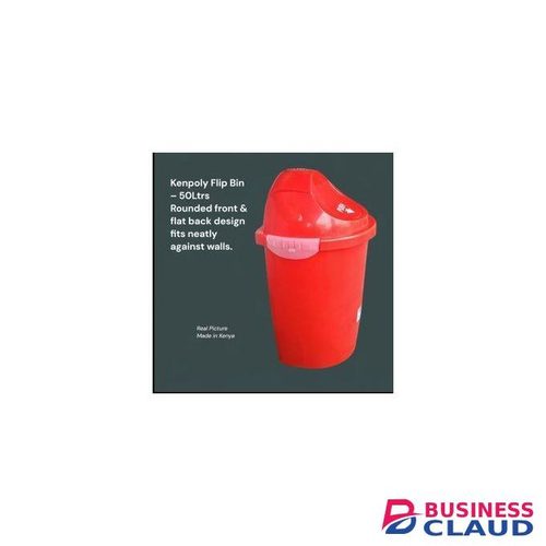 Kenpoly Flip Dust Bin – 50 Litres ensures hygienic and easy disposal of waste durable and practical waste management solution designed for both home, schools, hospitals, hotels or commercial use