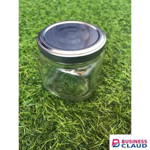 Pack 207ML Glass Jar With Silver Airtight Lids For Pudding, Yogurt, Caviar, Herb, Jelly, Jams, Honey, Spices